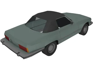 Mercedes-Benz 380 SL (1968) 3D Model preview