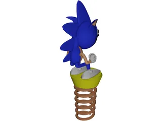 Sonic The Hedgehog 3D Model preview