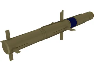 TOW Missile 3D Model preview