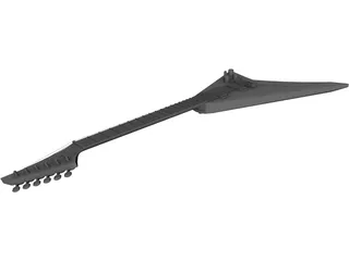 Guitar Randy Rhoads Flying V 3D Model preview
