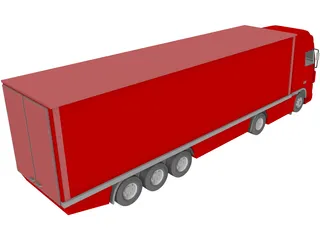 DAF Truck 3D Model preview