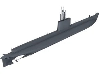 Hyatt (Oberon Class) 3D Model preview
