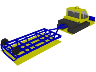 Bombardier BR-275 Groomer [+Drag] 3D Model preview