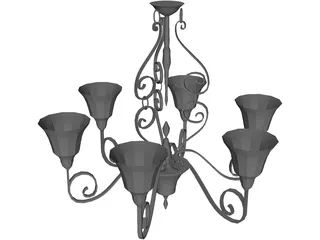 Chandelier 3D Model preview