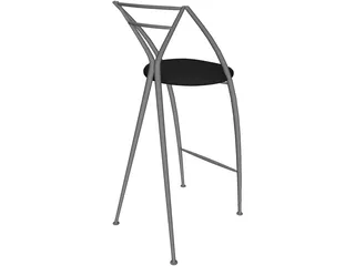 Yamakado Cinderella Tabouret 3D Model preview
