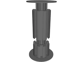 Octanorm M100 Connector 3D Model preview