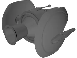 O-Wing Fighter 3D Model preview