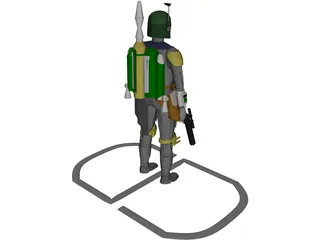 Star Wars Bobafett 3D Model preview