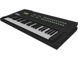 Synthesizer Yamaha DX100 3D Model preview