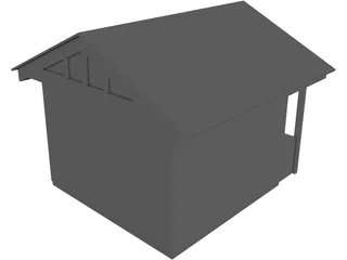Shed [+Shelves and Table] 3D Model preview