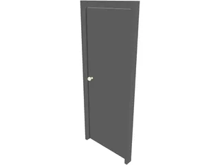 Door Single 3D Model preview