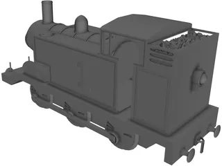 English Fantasy Tank Engine 3D Model preview