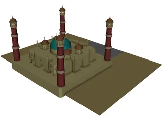 Taj Mahal 3D Model preview