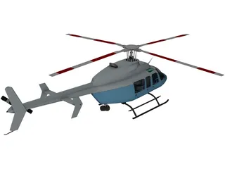 Bell 407 3D Model preview
