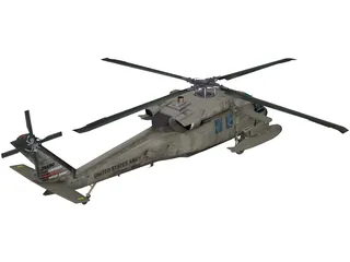 Sikorsky UH-60 Black Hawk 3D Model preview