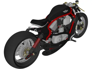 Harley-Davidson Power Bobber 3D Model preview