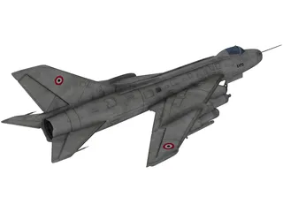 Sukhoi SU-7 3D Model preview