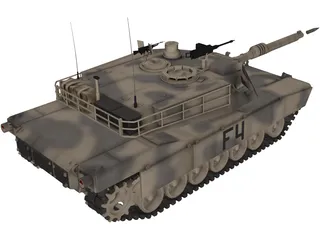 M1A Abrams Tank 3D Model preview