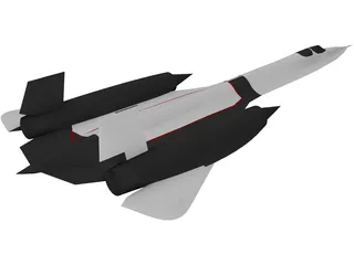 Lockheed SR-71 Blackbird 3D Model preview