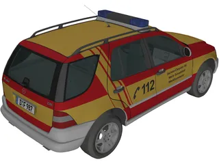 Mercedes-Benz ML 320 Feuer (1998) 3D Model preview