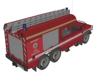 Land Rover Defender 126/HCB Angus 6x6 3D Model preview