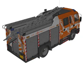 DAF Leyland 55 Fire 3D Model preview