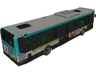 Renault Agora Line RATP 3D Model preview