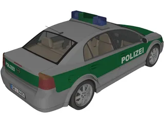 Opel Vectra Polizei (2004) 3D Model preview
