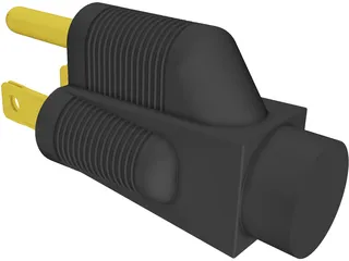 Power Plug 3D Model preview