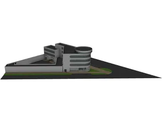 Cafe Complex 3D Model preview