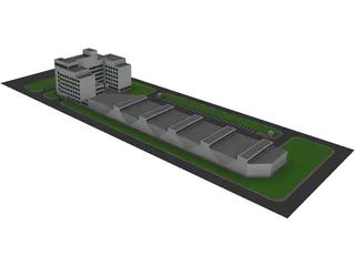 Logistic Company Complex 3D Model preview