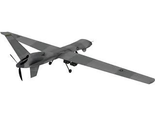 General Atomics MQ-9 Reaper UAV Drone 3D Model preview