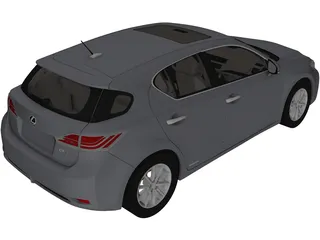 Lexus CT200h (2012) 3D Model preview