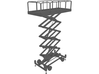 Scissor Lift 3D Model preview