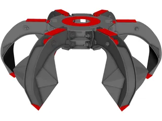Hydraulic Polyp Grab 3D Model preview