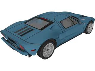 Ford GT40 (2009) 3D Model preview