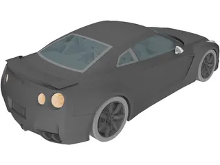 Nissan GT-R 3D Model preview