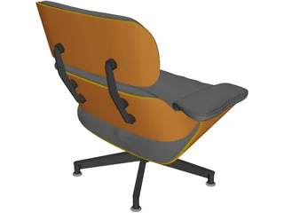 Eames Lounge Chair 3D Model preview