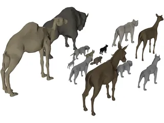 Animals Collection 3D Model preview