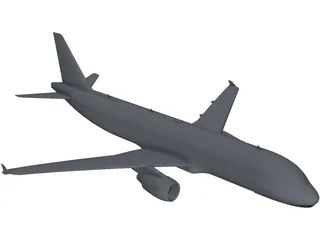 Airbus A320 3D Model preview