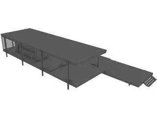 House Fransworth 3D Model preview