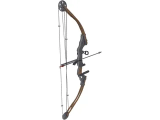Hunting Bow 3D Model preview