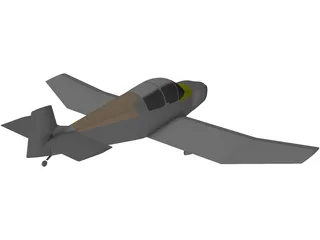 Jodel 1050 Sicile 3D Model preview
