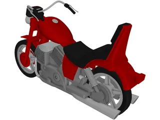 Motorcycle 3D Model preview