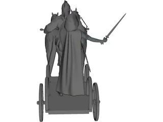 British Chariot 3D Model preview