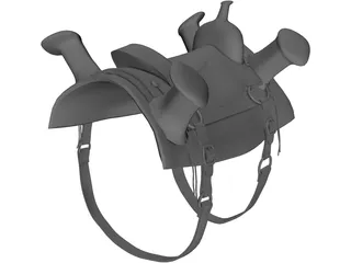 Celtic Saddle 3D Model preview