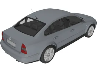 Volkswagen Passat (2004) 3D Model preview