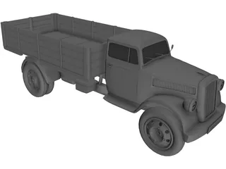 Opel Blitz 3D Model preview