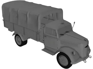 Opel Blitz 3D Model preview