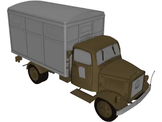 Mercedes-Benz Einheitskoffer 3D Model preview